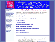 Tablet Screenshot of celebratetoday.com